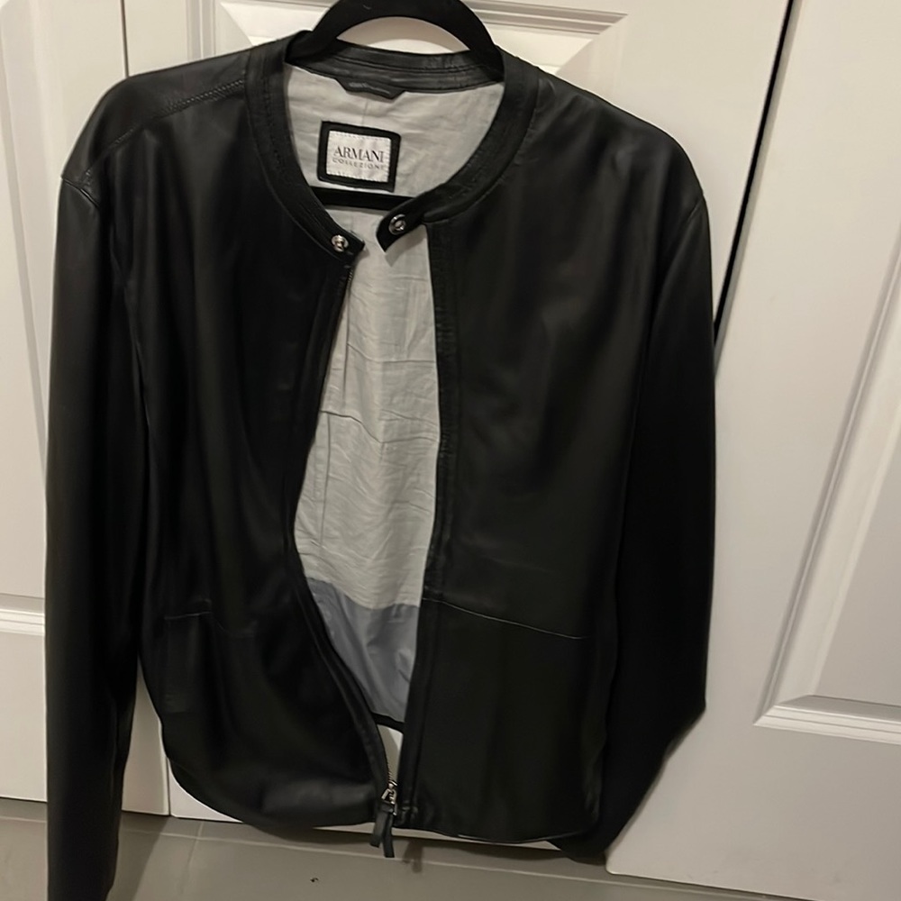 Armani leather jacket